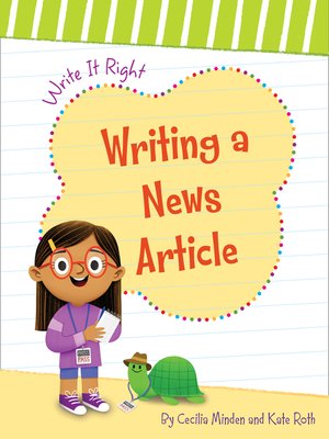 cover image of Writing a News Article